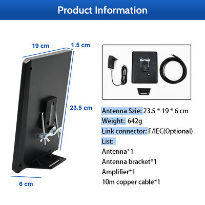 New Upgrade Smart HDTV Antenna Digital HD 4K 1080P Amplified 30dbi Long Range UHF Free Channel Outdoor Plastic Aerial