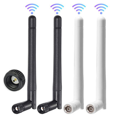 ডুয়াল ব্যান্ড ওয়াইফাই অ্যান্টেনা 2.4GHz 5.8GHz রাবার ওয়্যারলেস যোগাযোগ অ্যান্টেনা সমকোণ 3dBi SMA পুরুষ অ্যান্টেনা সহ